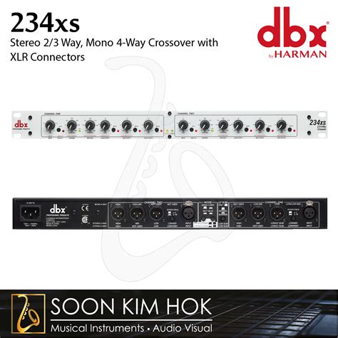 Dbx 234xs Stereo 23 Way Mono 4 Way Crossover With Xlr Connectors