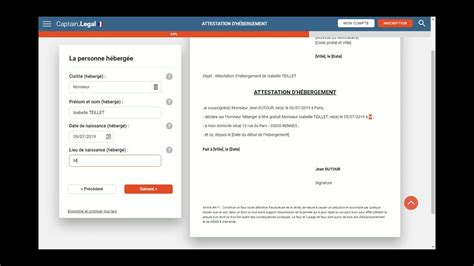 Accueil particuliers >services en ligne et formulaires >attestation d'hébergement. Model De Lettre Attestation D\'Hébergement En Ligne ...
