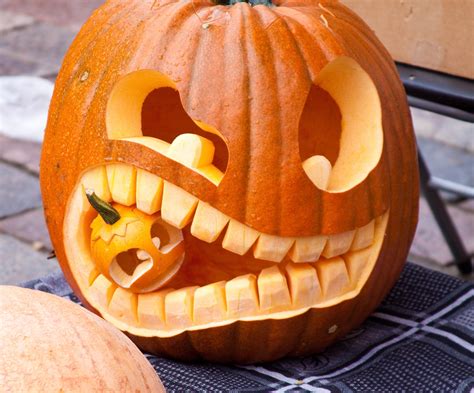 Appealing Pumpkins Carving Ideas With Pumpkin Carving Faces Also
