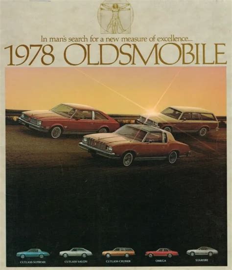 Oldsmobile Brochure Pamphlet Cutlass Supreme Cruiser Omega