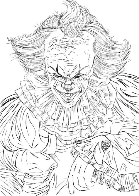 Pennywise Coloring Pages 100 Printable Coloring Pages