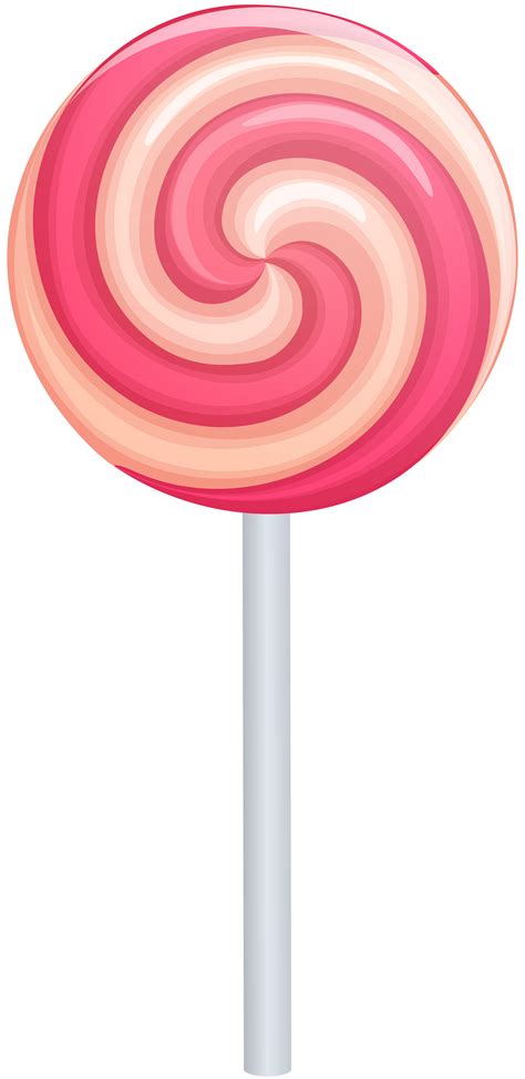 Pink Swirl Lollipop Clip Art Image Clipartix