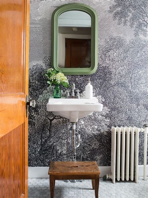 How To Install Wallpaper In A Bathroom Bathroom Wallpaper Bathroom