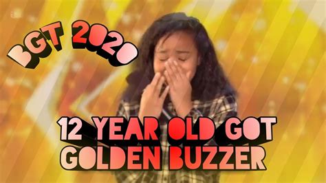 Golden Buzzer For 12 Years Old Girl On Britain S Got Talent 2020
