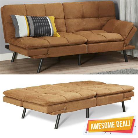 Get mattress for a sofa sleeper delivered to your door. Memory Foam Futon Sofa Bed Couch Sleeper Convertible ...