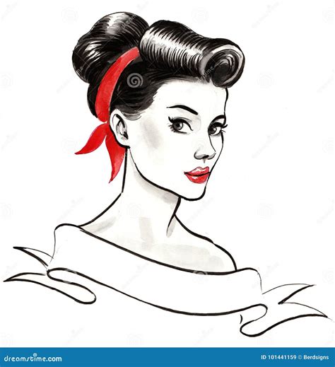 Pinup Girl Stock Illustration Illustration Of Woman 101441159