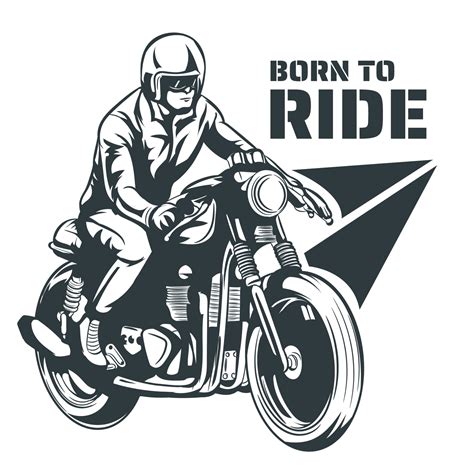 Born To Ride 8108831 Vector Art At Vecteezy