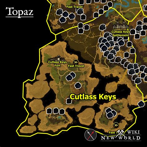 Topaz New World Wiki Where To Find With Maps Recipes