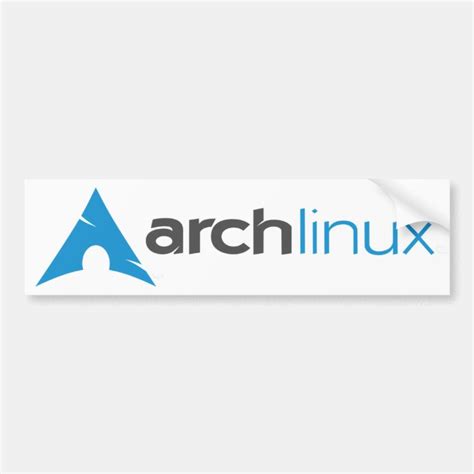 Arch Linux Logo Bumper Sticker