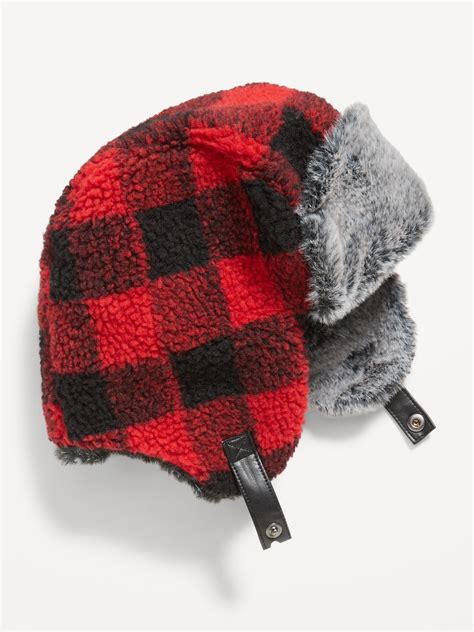 Sherpa Faux Fur Trim Trapper Hat For Boys Old Navy