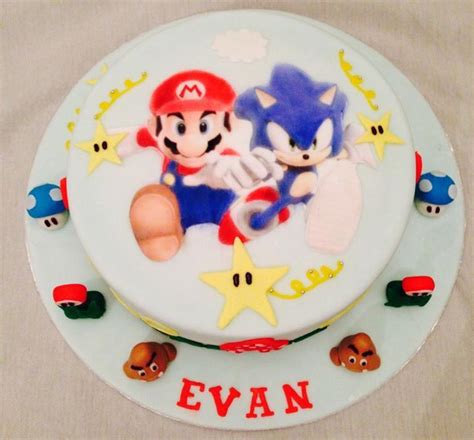 50 sonic birthday cakes ranked in order of popularity and relevancy. Mario and sonic cake | Mario birthday cake, Sonic cake ...