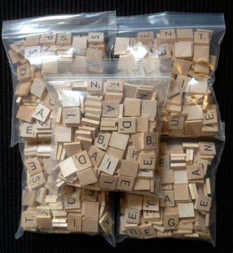1000 Scrabble Tiles Bulk Lot By Objekt314 On Etsy 8500 For Craft