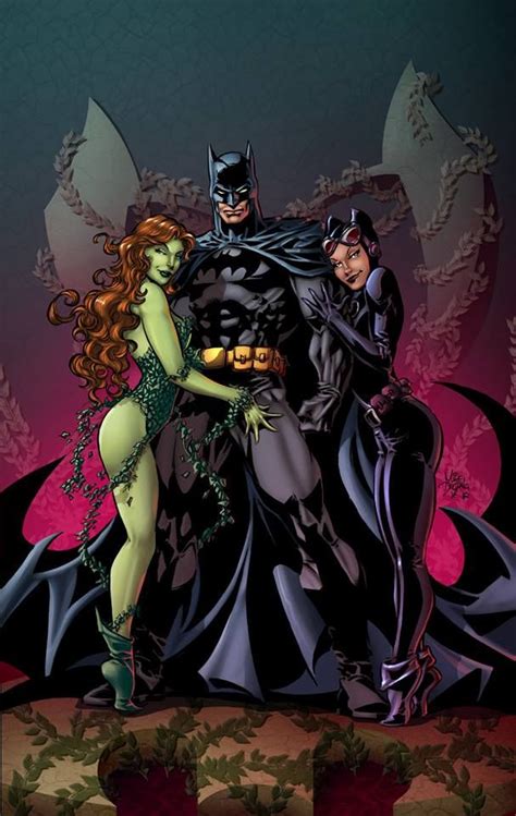 Catwoman Poison Ivy And Batman Colour Bobomb Batman