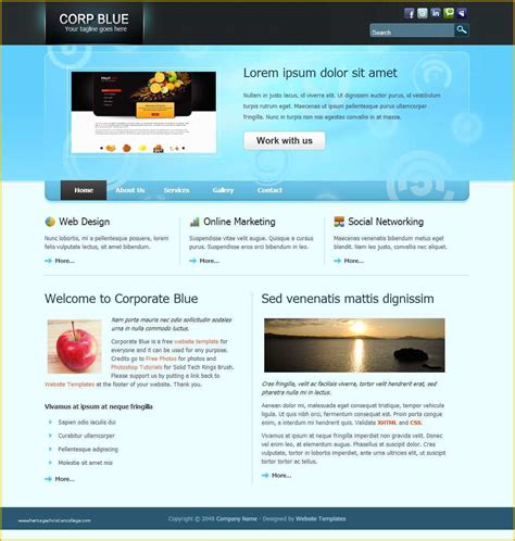 Basic Html Website Templates Free Download Of Free Html Website Template Heritagechristiancollege