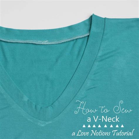 The technique is exactly the same. How to Sew a V-Neck | Sewing patterns, A love and Tutorials