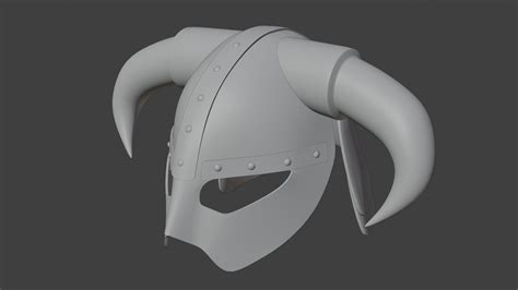 3d Model Helmet Remake Low Medium Poly Model From The Game Skyrim Vr