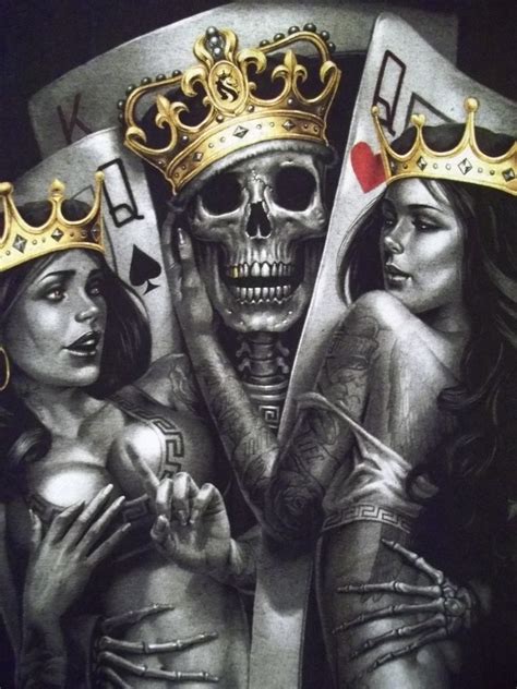 For example, the four kings have their basis on real rulers. Og Abel Roupas 2 de um tipo de tinta de tatuagem Cartões Urbano Masculino Preto Camis ...