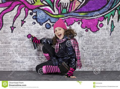 Making Graffiti Stock Image Image Of Person Activity