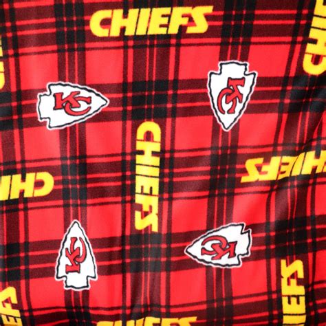 Kansas City Chiefs Plaid Fleece Blanket Zen Creative Designs