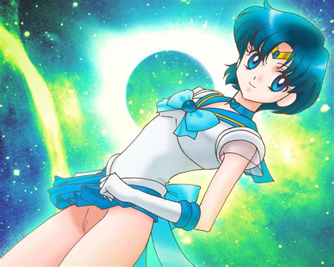 Rule 34 Ami Mizuno Bishoujo Senshi Sailor Moon Blue Eyess Blue Hair