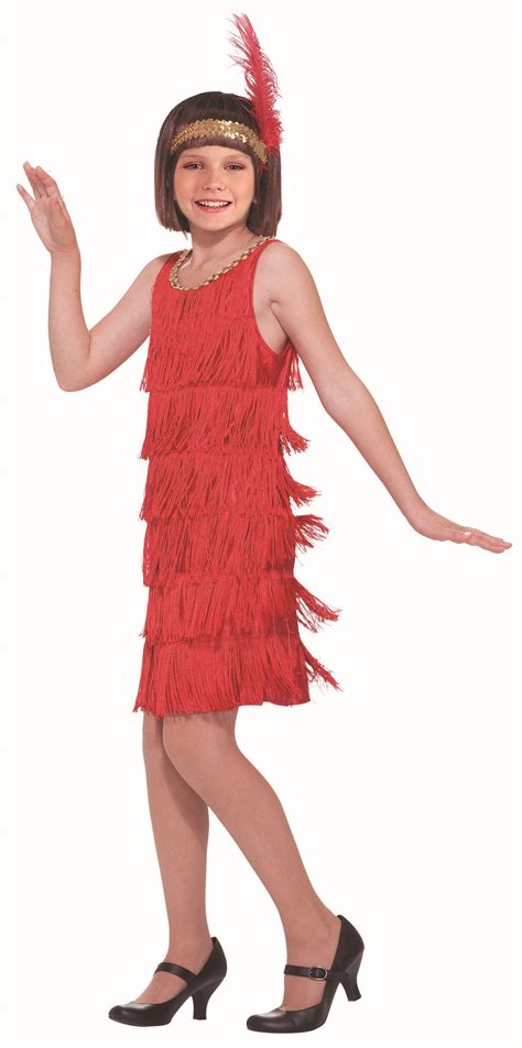 Red Flapper Child Costume Costume Holiday House