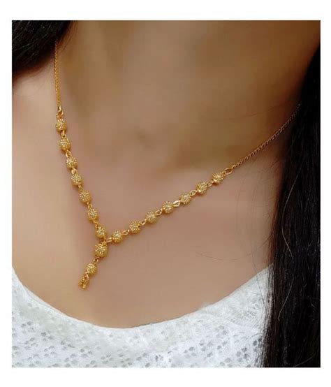 Buy Fj Style One Gram Gold Plated New Designer Chain For Girls And