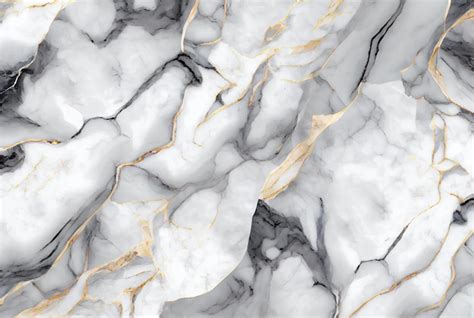 Premium Photo White Marble With Gold And Grey Veins Abstract Background