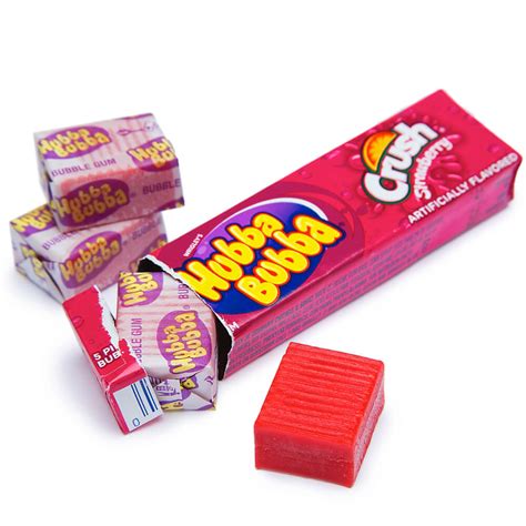 Hubba Bubba Bubble Gum Packs Strawberry Crush 18 Piece