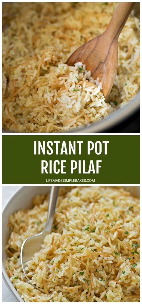 Instant Pot Rice Pilaf Recipe Instant Pot Dinner Recipes Rice Side