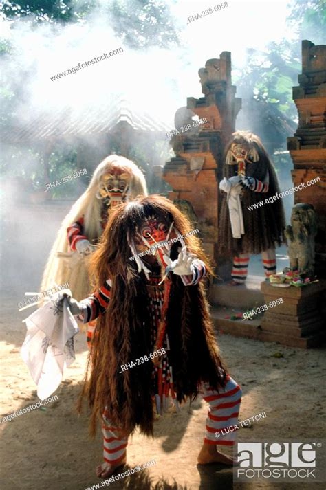 Rangdas Witches Bali Indonesia Southeast Asia Asia Stock Photo