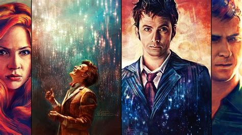Doctor Who Alicexz Matt Smith Amy Pond Artwork David Tennant Tenth Doctor Eleventh Doctor