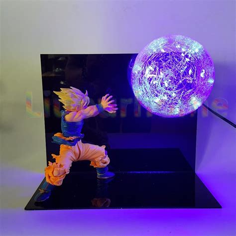 Maybe you would like to learn more about one of these? Dragon Ball Z Son Goku Luminaria Night Light Blue Led Bulb Table Lamp Anime Dragon Ball Desk ...