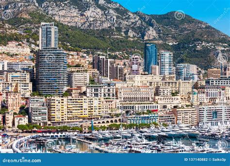 Monte Carlo Monaco Aerial View Stock Photo Image Of Luxury Carlo