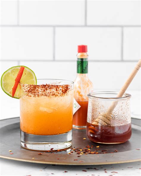 Spicy Hot Honey Margarita Recipe • State Of Dinner
