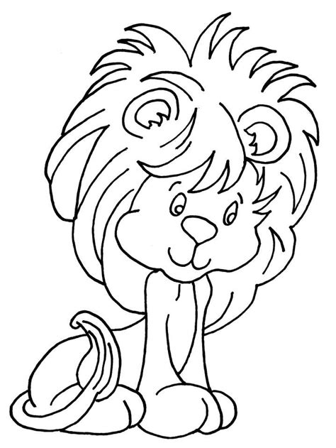 Cute Lion Coloring Pages At Free Printable Colorings