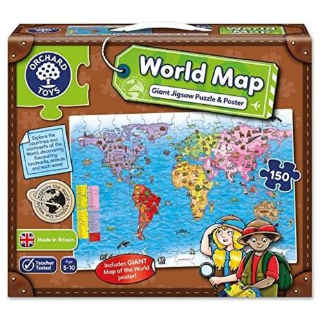 World Map Jigsaw Puzzle And Poster
