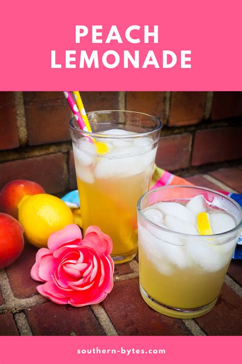 Homemade Peach Lemonade Southern Bytes Peach Lemonade Peach