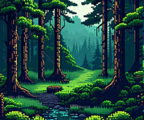 Artstation Pixel Art Forest Game Assets