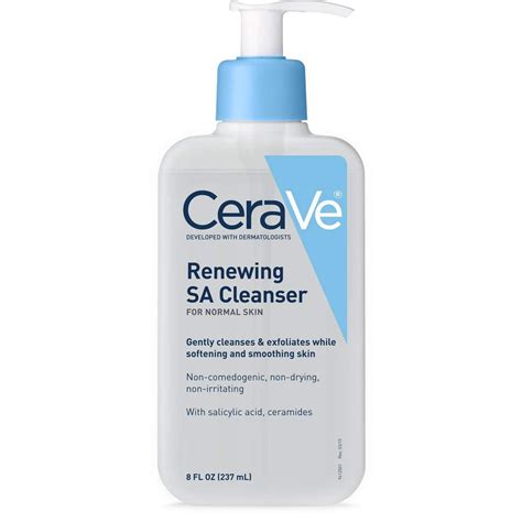 Cerave Sa Cleanser Salicylic Acid Face Wash With Hyaluronic Acid