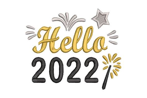 Hello 2022 Letter · Creative Fabrica
