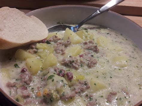 Käse Lauch Suppe mit Hackfleisch Uta kocht