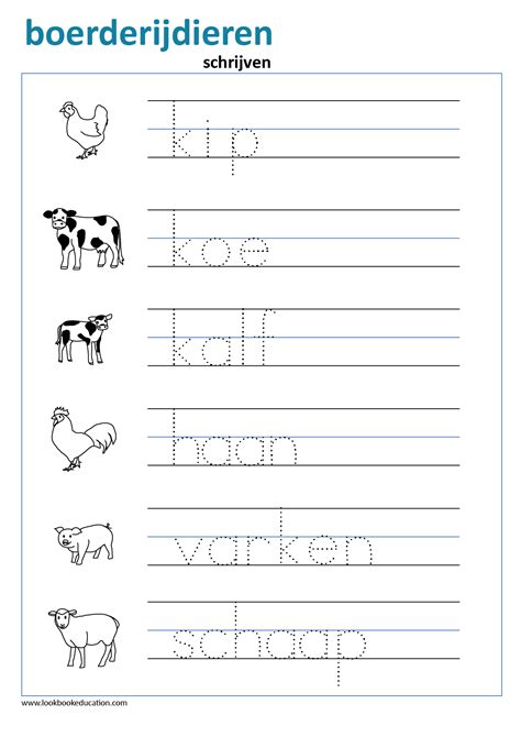 Letters t/m kern 3, dus een mooie herhaling in de sinterklaastijd! Werkblad Thema Boerderij | Leren Schrijven ...