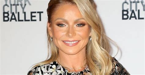 Kelly Ripa Bends Over Touching Toes With No Visible Panty Lines