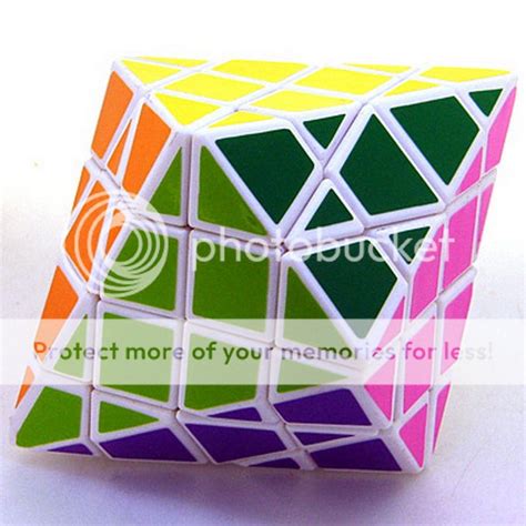 Diansheng Crystal Hexagonal Dipyramid 3x3x3 Master 12 Sided Puzzle 3x3