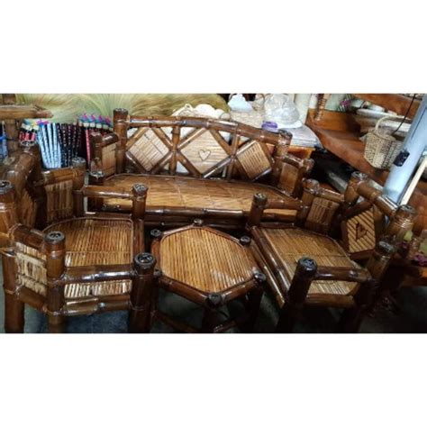 Bamboo Sala Set 6 Leg Biggest Size Shopee Philippines