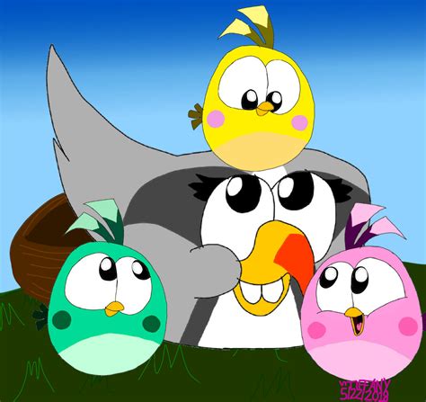 Silver And Hatchlings Angry Birds 2 By Angrybirdstiff On Deviantart