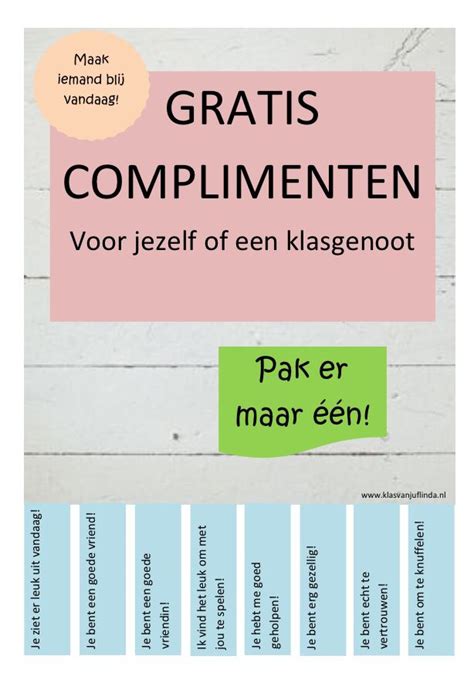 #complimentendag | 190.2k people have watched this. Gratis complimenten! Complimentendag op school ...