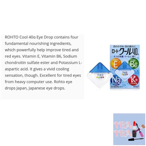 Rohto 40a Vitamin Eye Drops Blue Lazada Ph