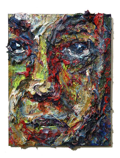 Buy Original Face Portrait Abstract Oil Painting Nyc Gallery Impasto