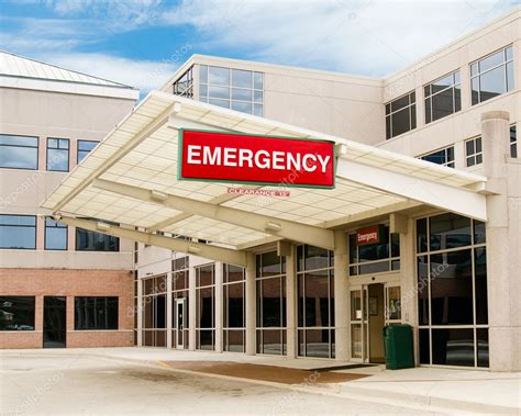 Entrance To Emergency Room At Hospital ⬇ Stock Photo Image By